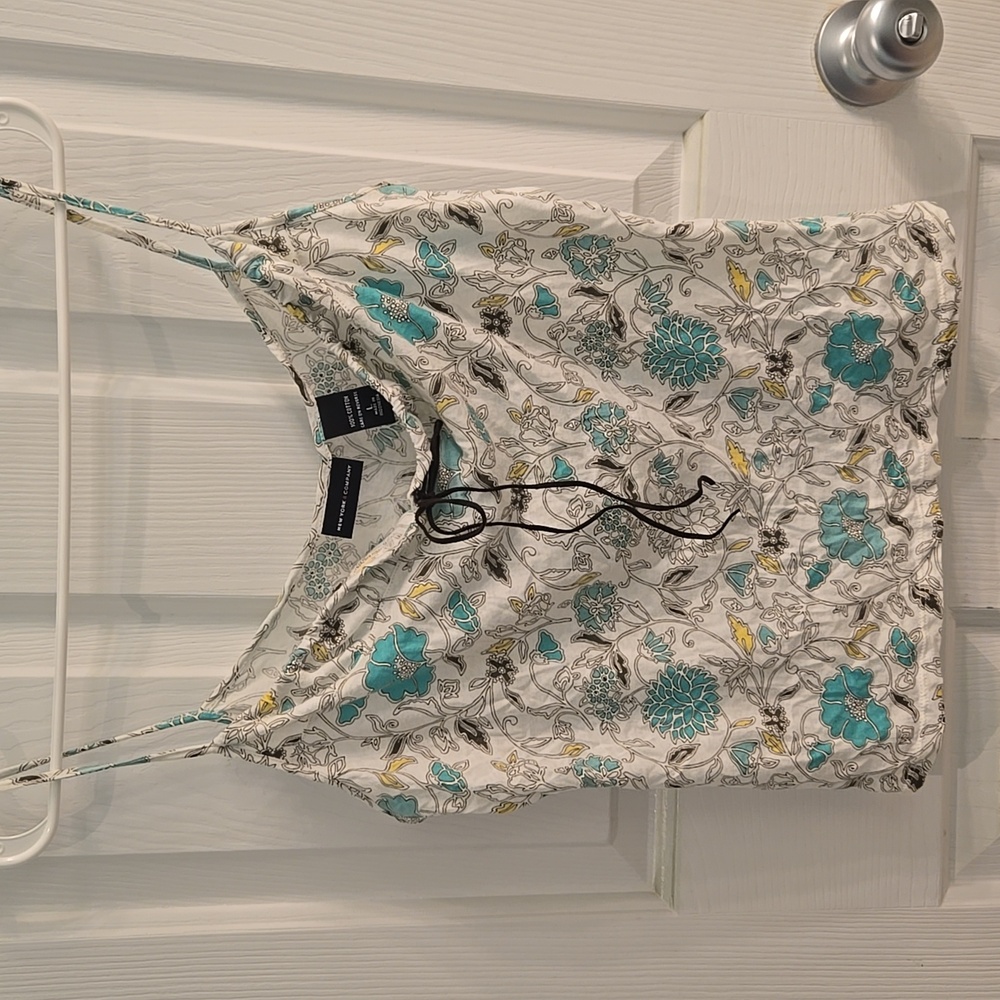 NY & Co Floral Tank Top, sz large